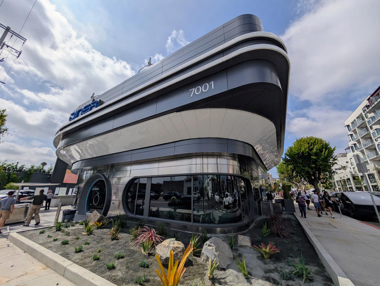 Inside the New Tesla Diner in Los Angeles