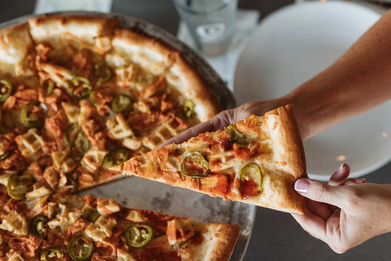 Dewey’s Pizza debuts Nashville Hot Chicken & Waffle pizza for limited time