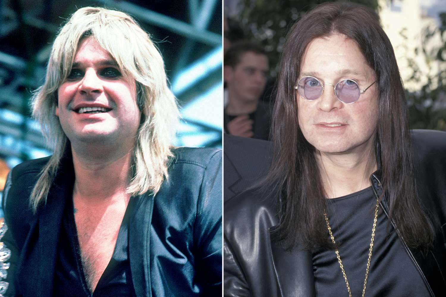 Paul Natkin/Getty; Jim Smeal/Ron Galella Collection via Getty Ozzy Osbourne in 1983 (left) and in 2000.