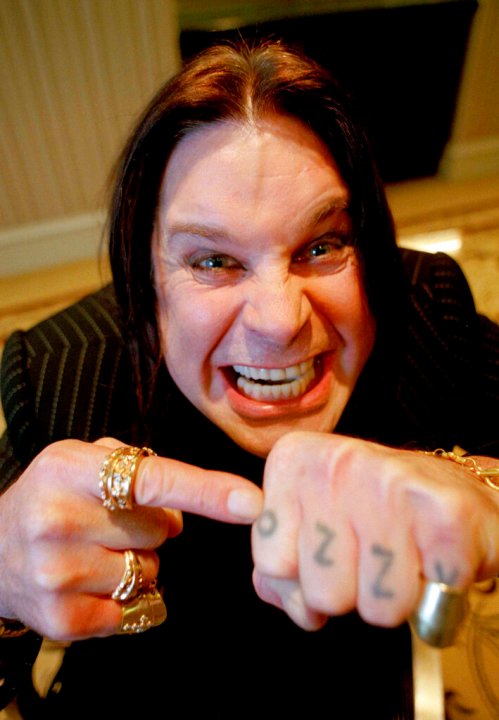 Heavy metal rock star Ozzy Osbourne poses at the Peninsula Hotel in New York, July 27, 2000. (AP Photo/Jeff Geissler)