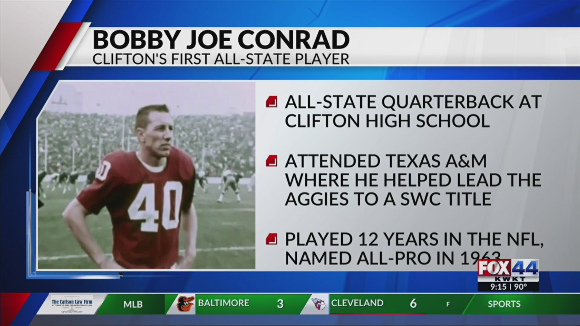 Our Town Clifton: Bobby Joe Conrad Our Town Clifton: Bobby Joe Conrad
