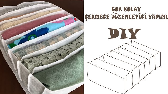 How to Sew a Practical Drawer Organizer | Easy DIY Fabric Storage Solution