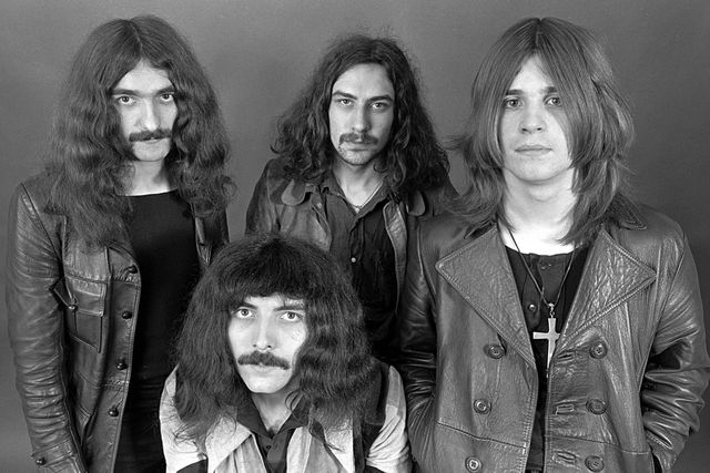 Geezer Butler, Tony Iommi, Bill Ward, and Ozzy Osbourne of Black Sabbath