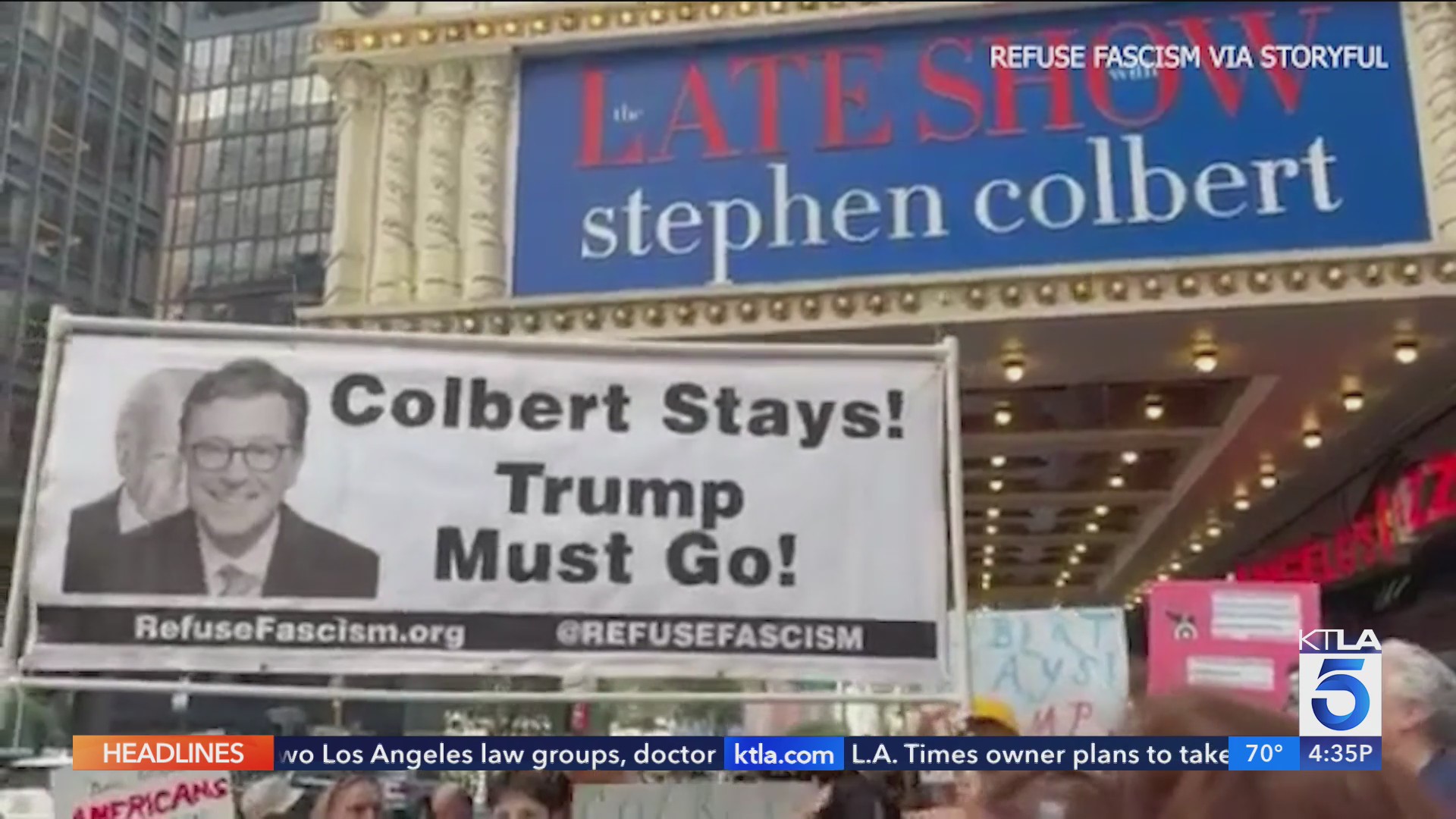 Trump resonds to 'Late Show' cancellation: 'I absolutely love that ...