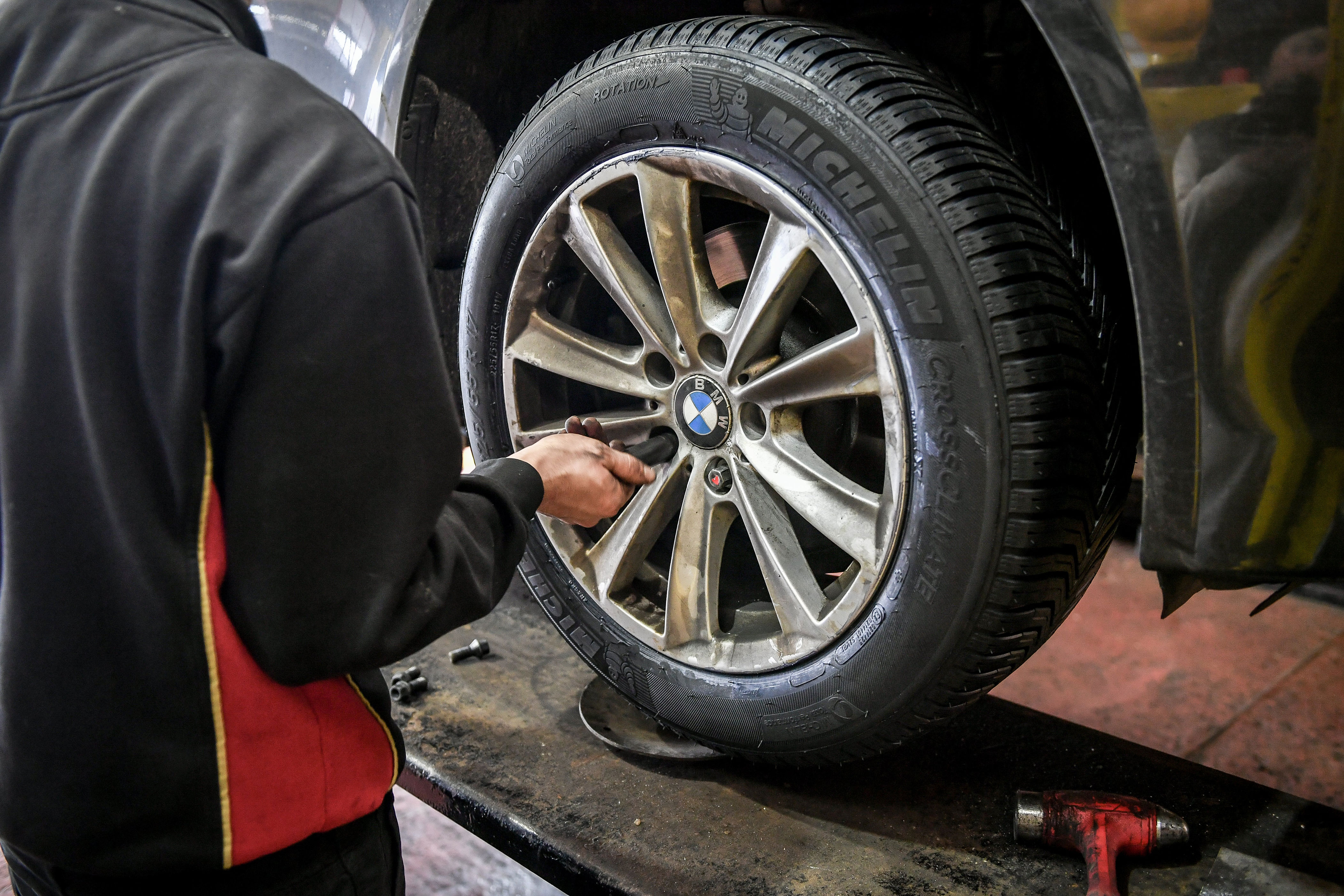 In a recent study, pine wood chips and biochar could remove 90 per cent of tire wear particles from water runoff (PA Archive)