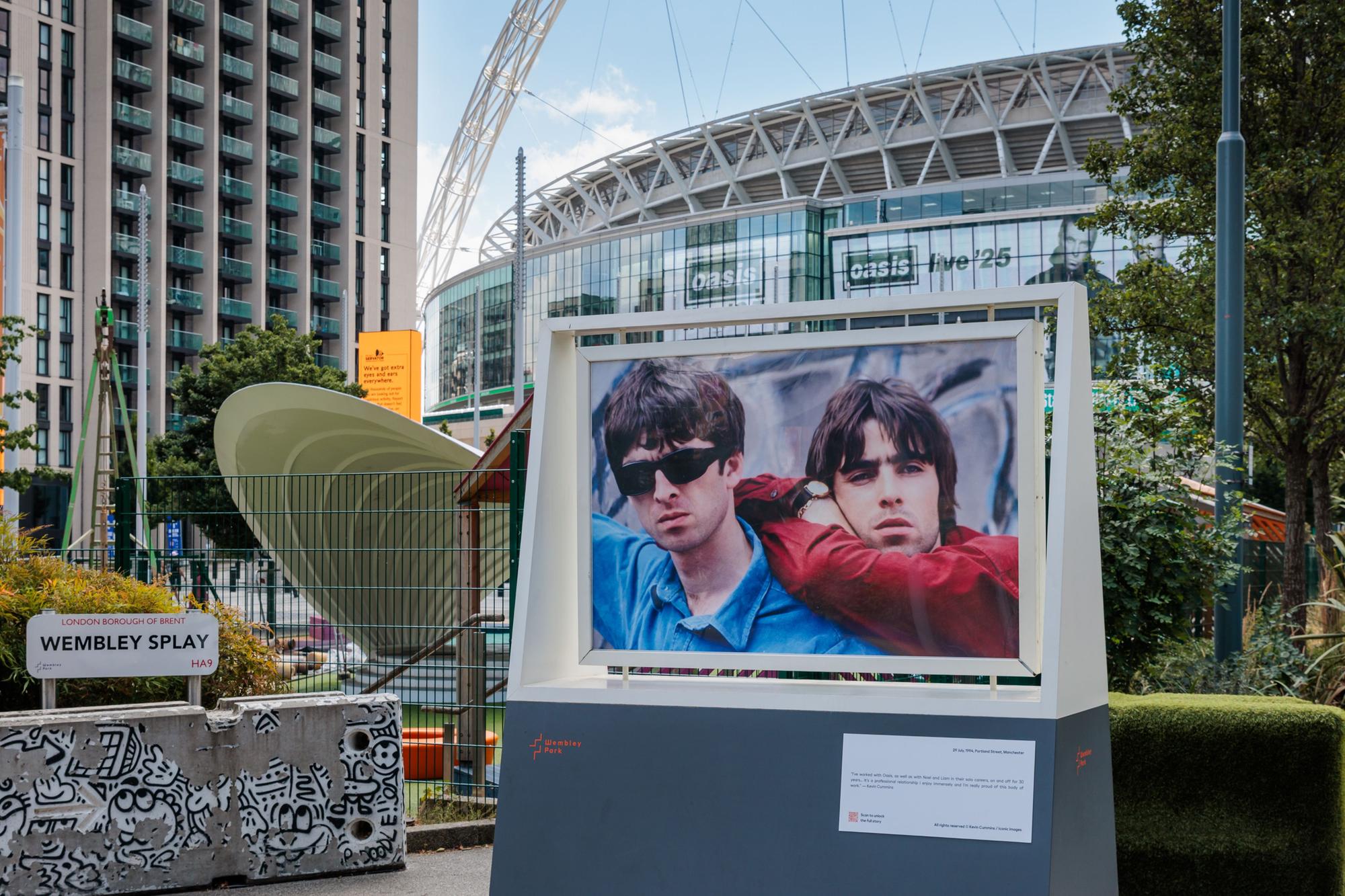 Wembley Park launches outdoor photography exhibition 'Brothers: Liam and Noel  Through the Lens of Kevin Cummins'