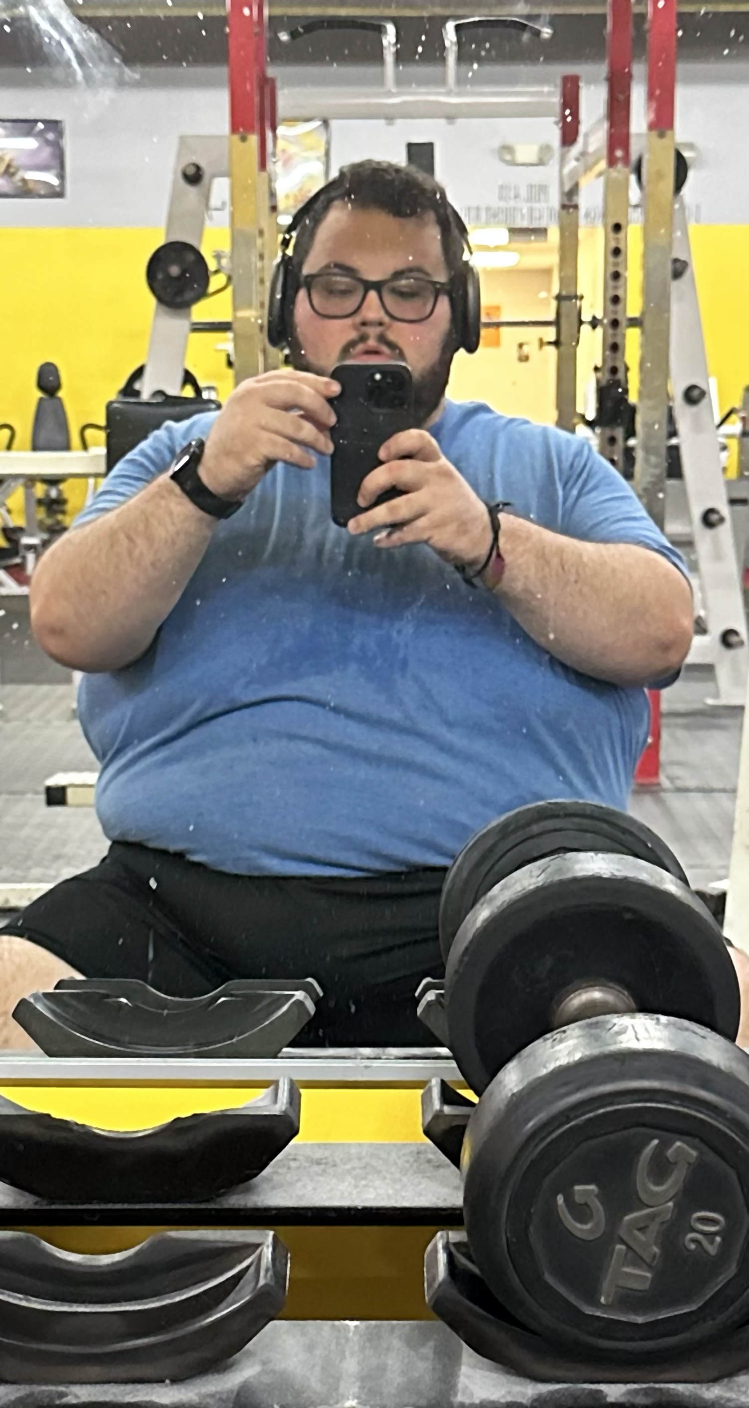 In February 2023, Kevin Goode's doctor warned him that his lifestyle could lead to an early death. So he headed to the gym and started lifting. (Courtesy Kevin Goode)