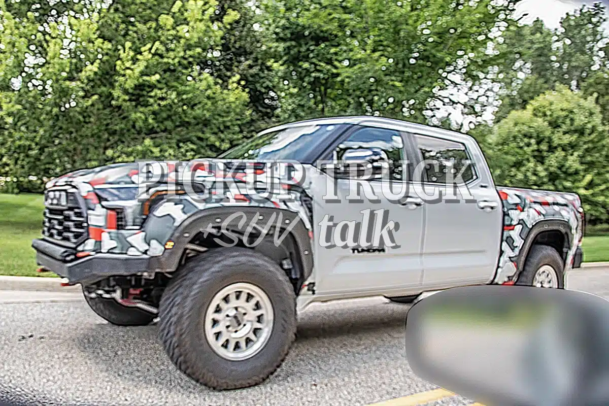What is this? 2027 Toyota Tundra Raptor fighter spied
