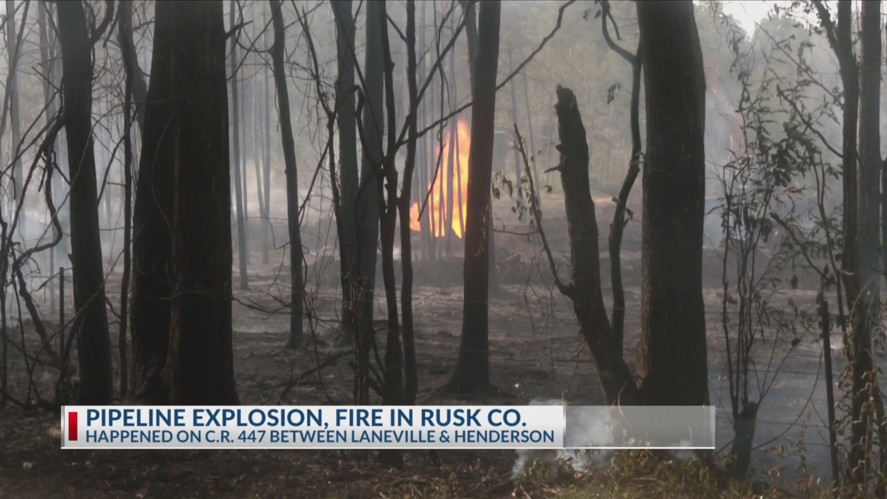 Pipeline explosion reported near church camp in Rusk County