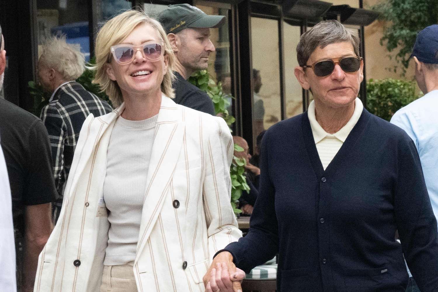 Ellen DeGeneres and Portia de Rossi Unveil New Looks in London After  Listing Their Cotswolds Home, image size:1500x1000