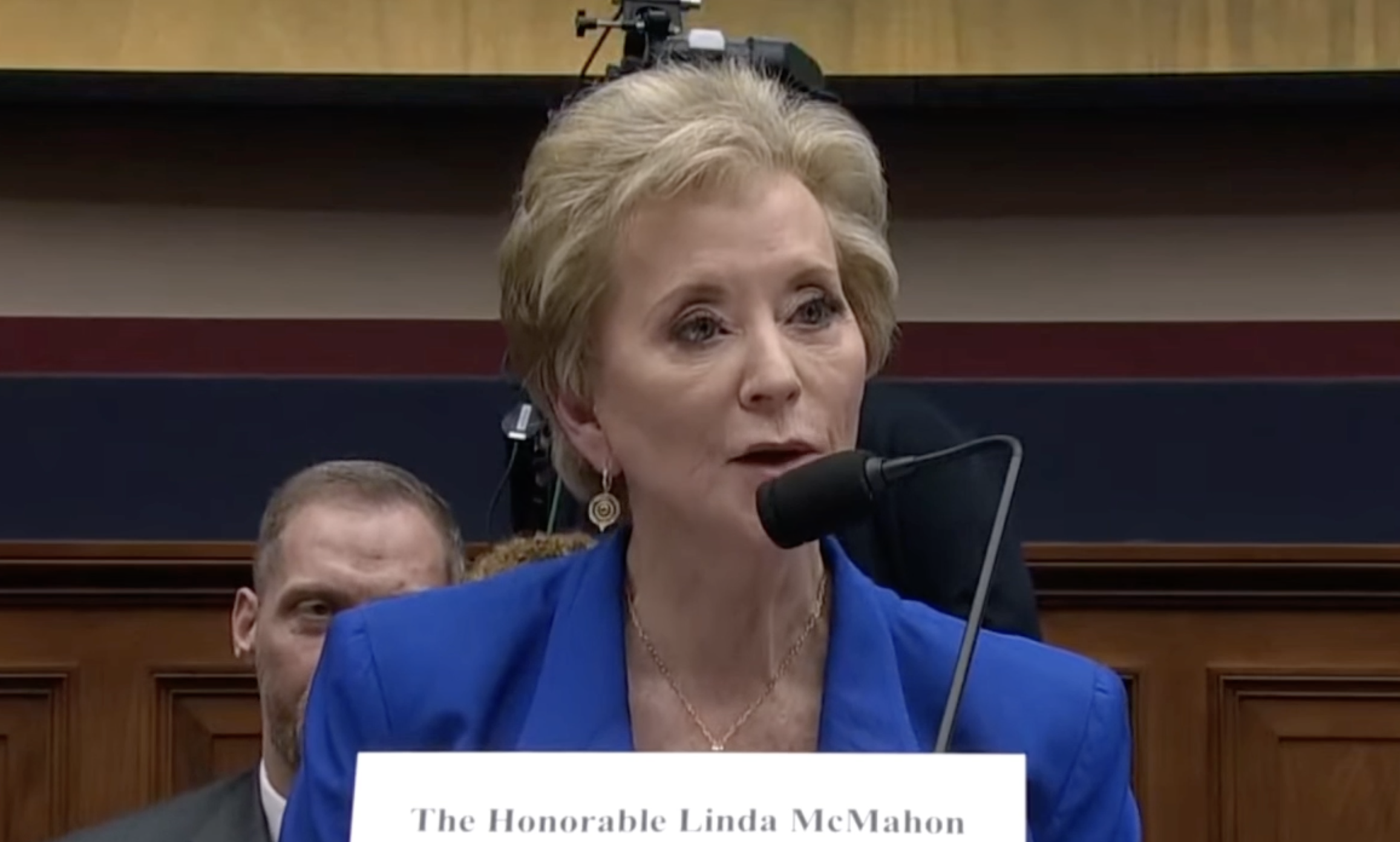 'It's MindBlowing' Linda McMahon Trembles As Rep. Unmasks Her Racist