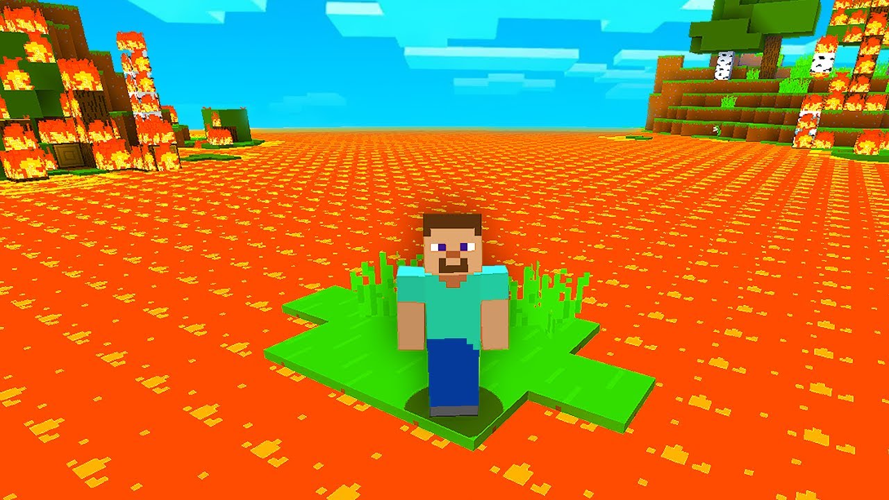 Minecraft But Lava Rises Every Second Until Doom