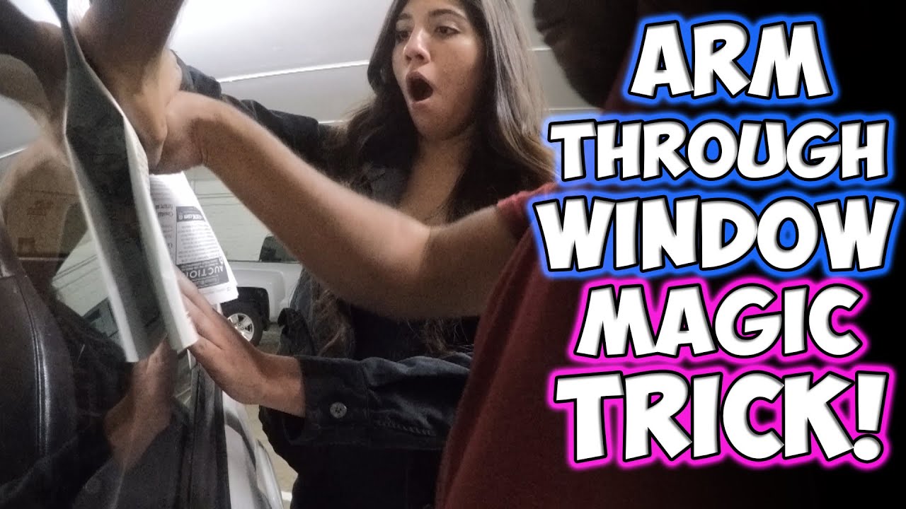 Watch this arm-through-window magic trick leave people stunned