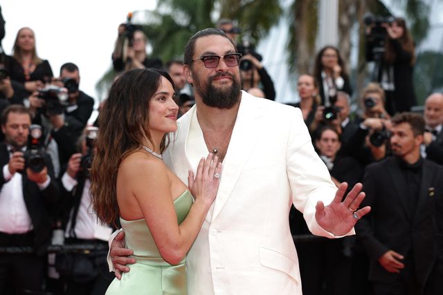 Adria Arjona and Jason Momoa at Cannes on May 19, 2025