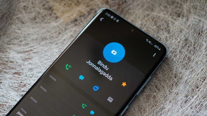 Google Duo in the Samsung dialer