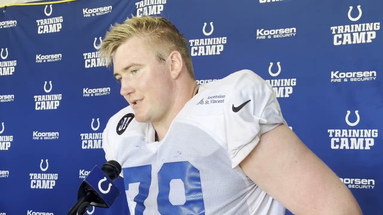 Indianapolis Colts' Bernhard Raimann speaks after signing huge contract ...