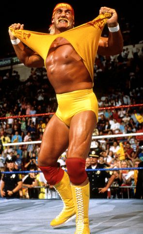 Hulk Hogan during a WWE match in 1991