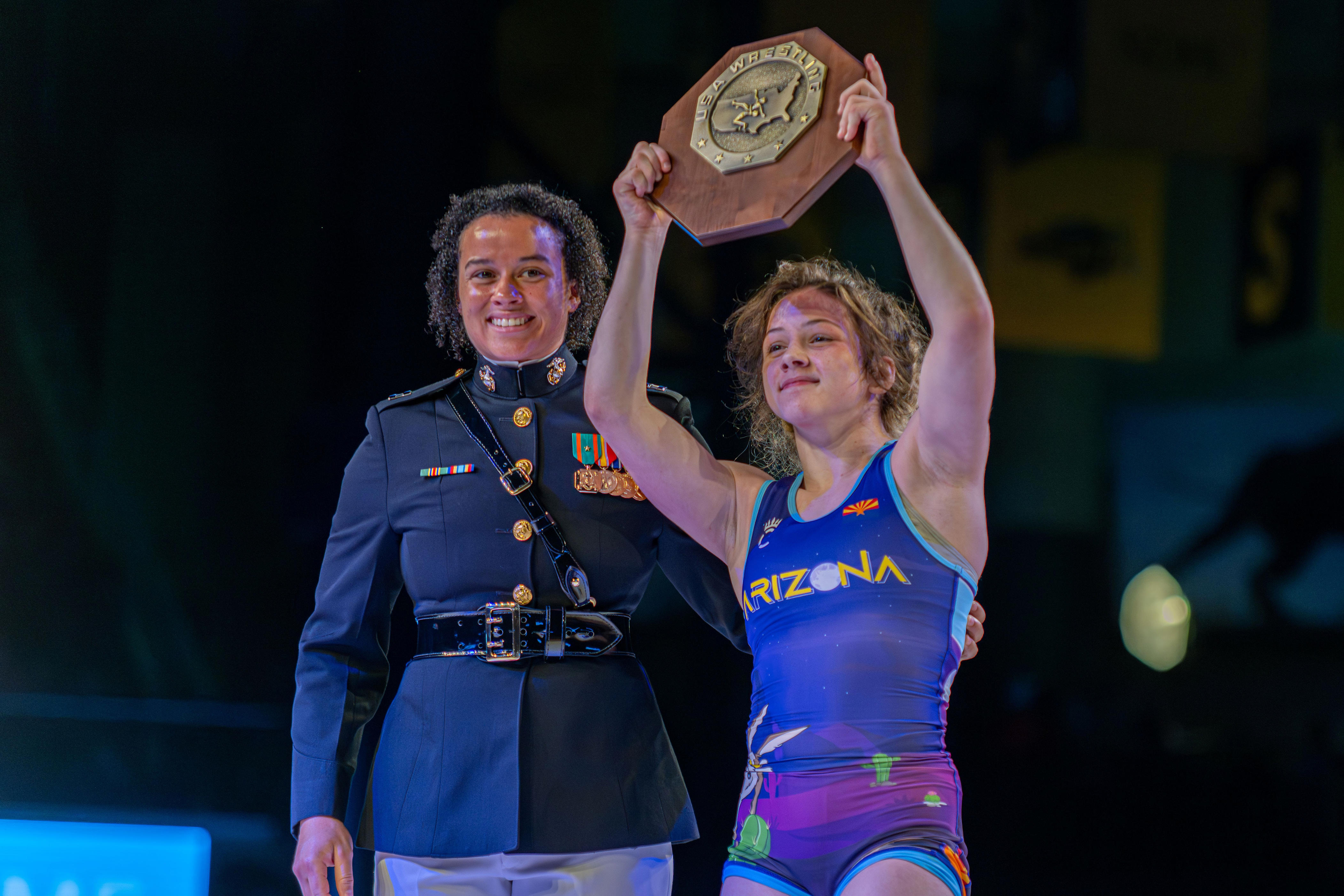 Phoenix Valiant Prep wrestler Reagan Mathers wins at Fargo wrestling