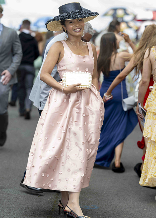 8. a rider dresses in layers to Johanna Ortiz Offical Reflejos de Luz Dress main image 0