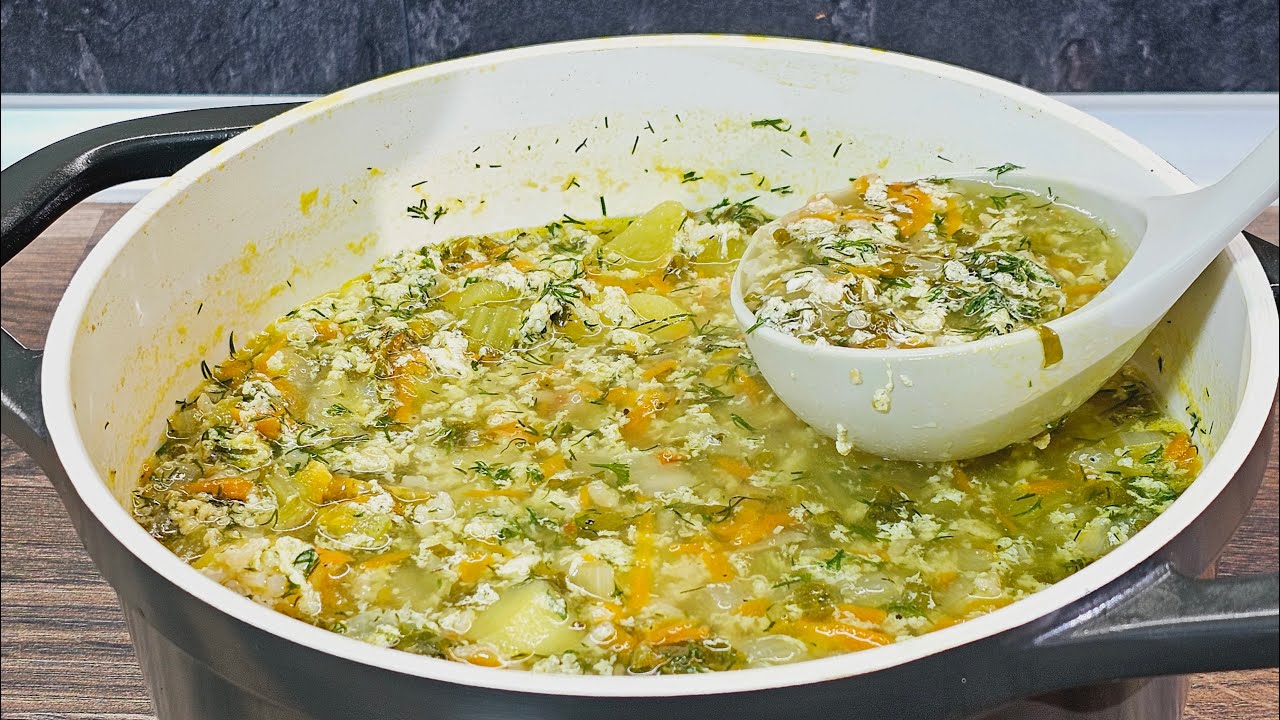 Sauerampfersuppe in 30 Minuten! Gesunde grüne Suppe mit Sauerampfer und ...