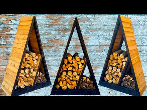 DIY firewood rack – simple, stylish, and budget-friendly build