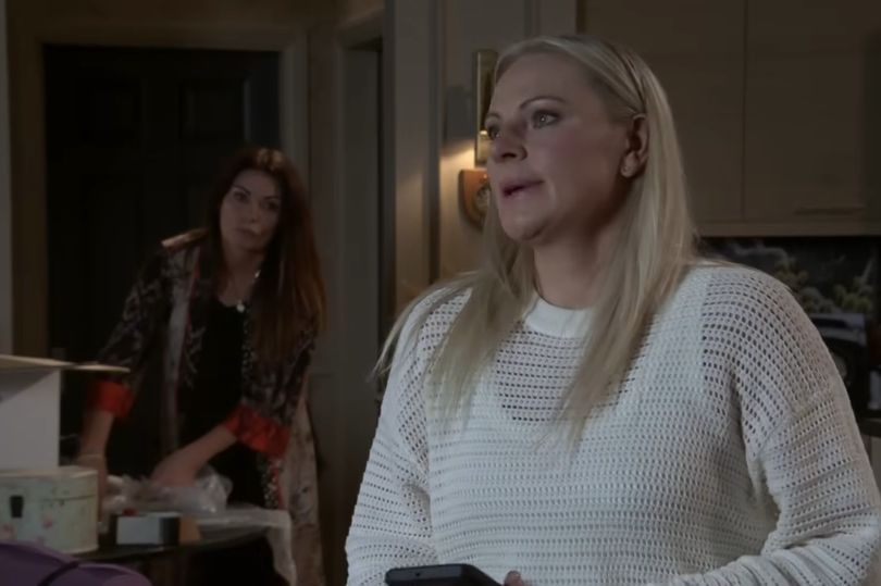 Lisa Swain and Carla Connor in Coronation Street