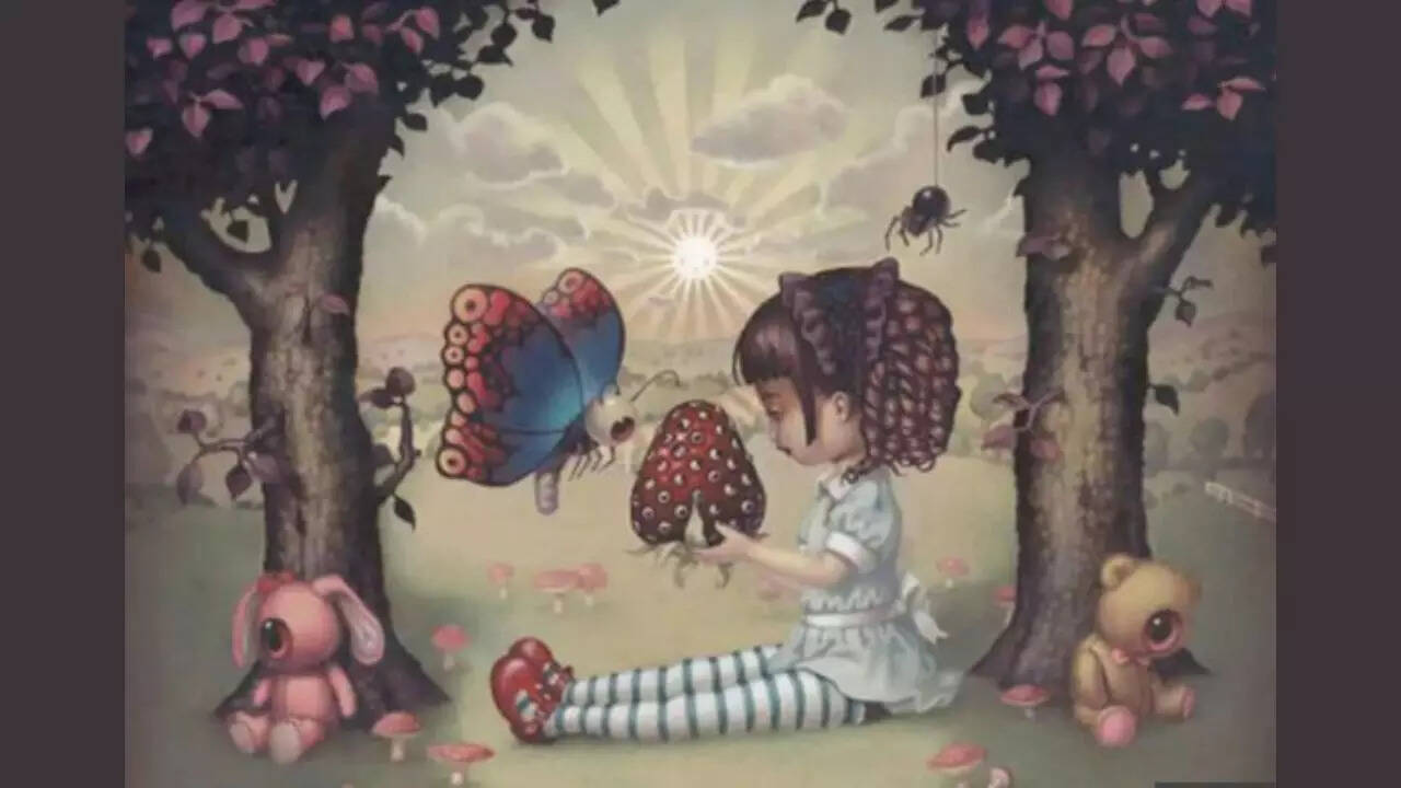 Optical illusion personality test: Is it a little girl, spider ...