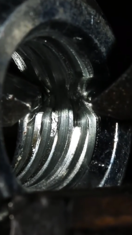 Screw and Nut Cut — Smooth Metal Slicing