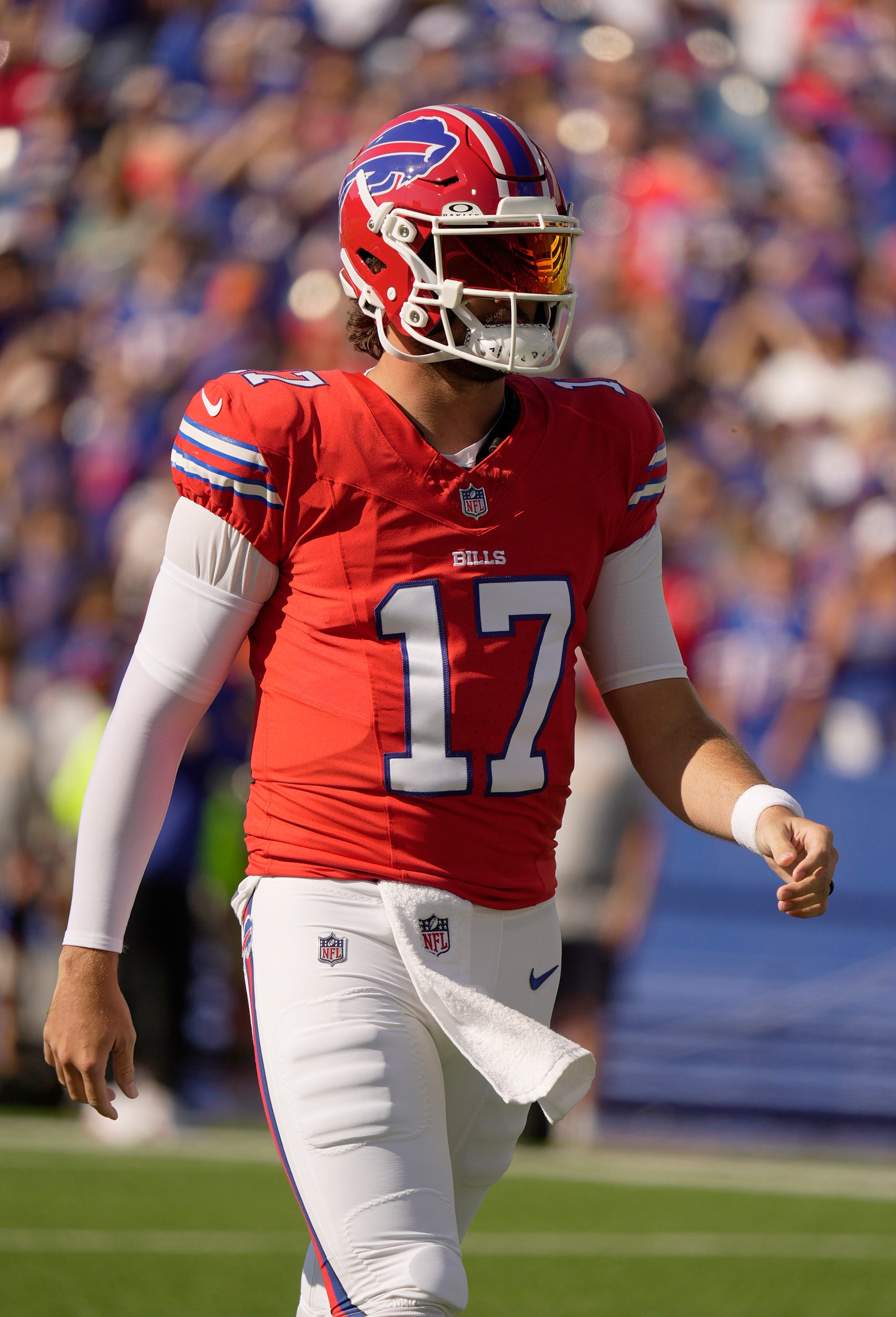 Buffalo Bills' Blue and Red practice: Josh Allen wears red helmet amid ...