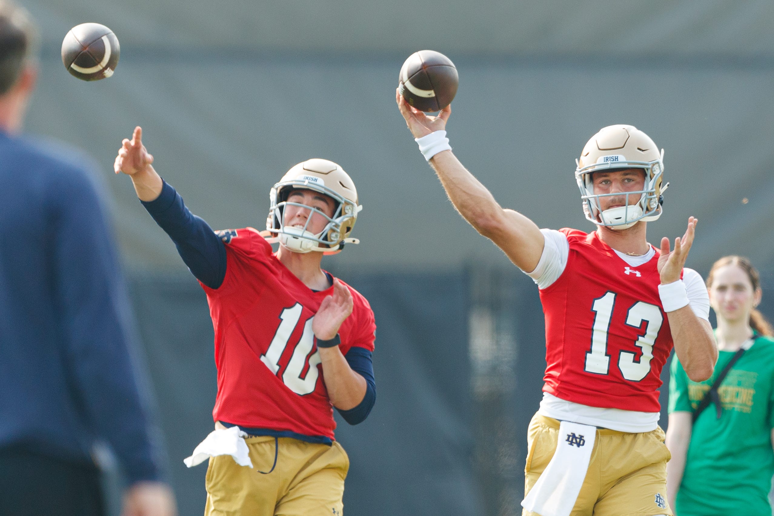 What CJ Carr, Notre Dame football QBs learned from Ian Book this summer