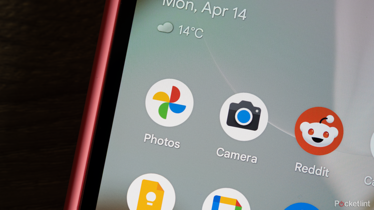 The Google Photos app icon on the Pixel 9a. 