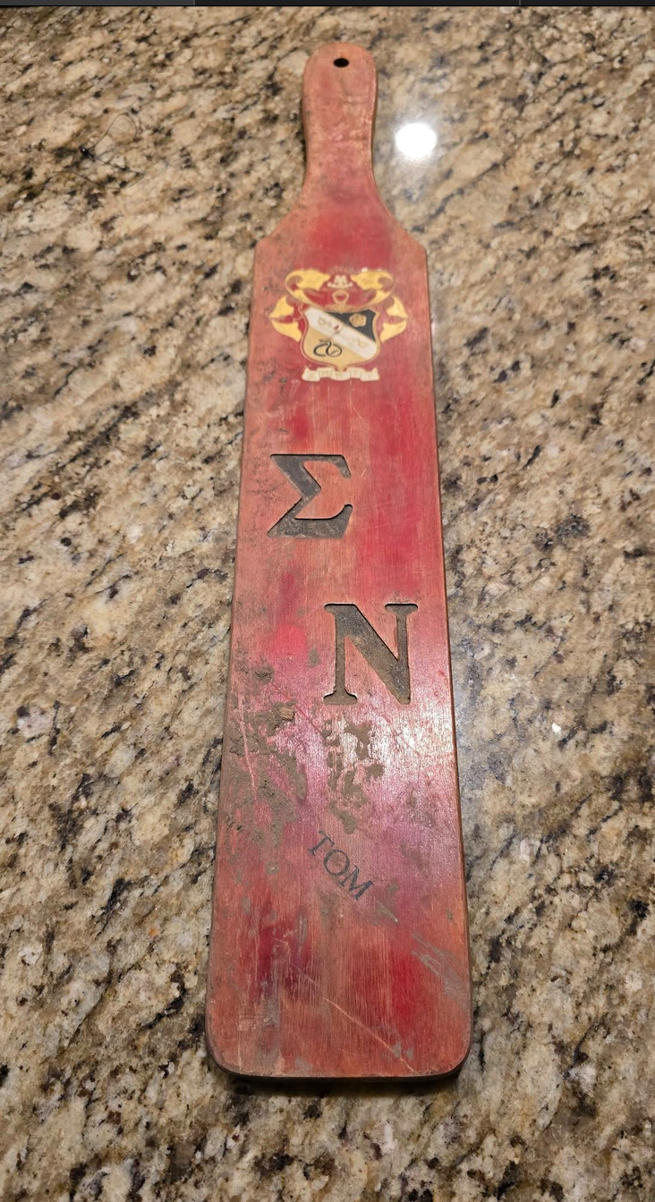 Andrew Diggs was among the volunteers helping with rescue and recovery efforts after the July 4 flooding along the Guadalupe River. He found this paddle and was able to return it to its owner.