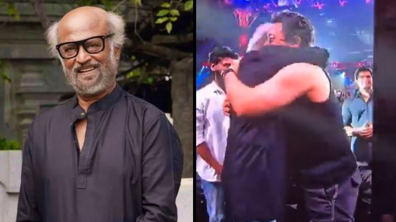 Coolie audio launch: Crowd erupts as Rajinikanth enters venue, Aamir Khan  hugs him