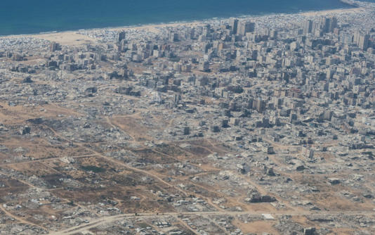 Buildings in Gaza damaged or destroyed by Israel’s bombing campaign - Jehad Shelbak/Reuters