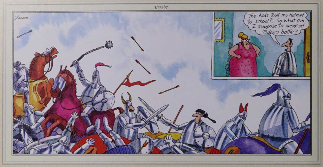 A knight in battle