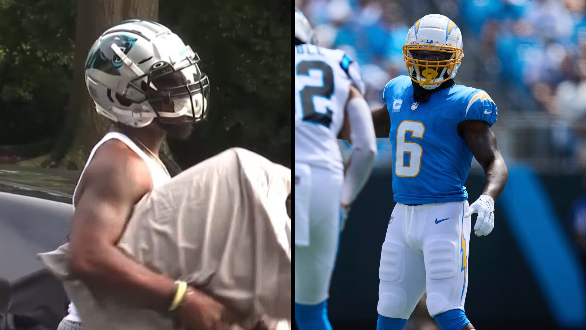 Current Chargers linebacker Denzel Perryman was briefly with the Carolina Panthers in 2021.