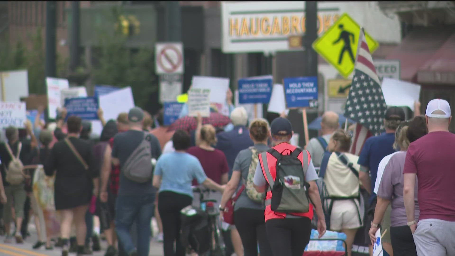 'Rage Against the Regime' protest in Atlanta