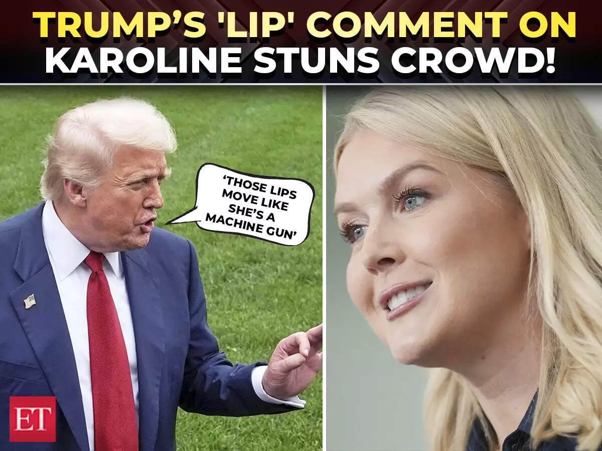 ‘It’s those lips…’ Trump’s flirty praise for Karoline Leavitt goes