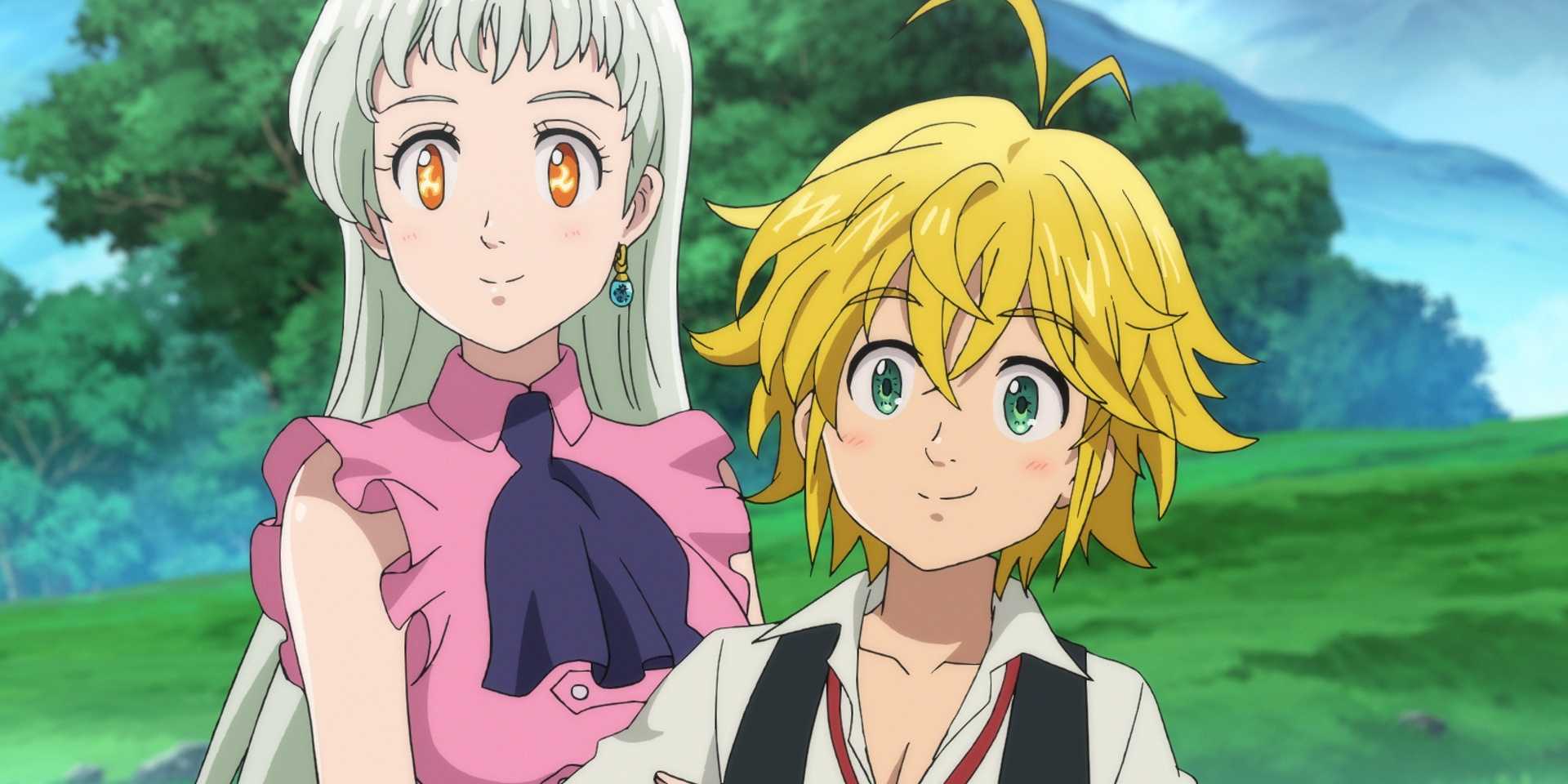 Meliodas and Elizabeth from Seven Deadly Sins.