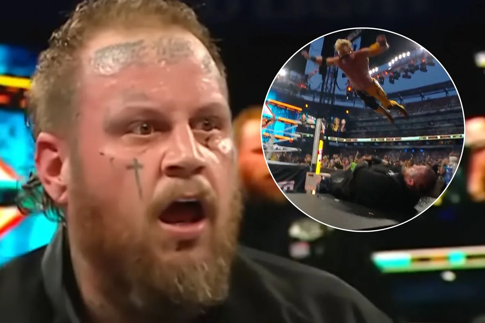 Jelly Roll Smashed Through Announcer’s Table at WWE SummerSlam [Watch]