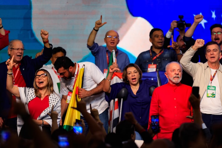 O presidente Lula participa, neste domingo, 3, do 17° Encontro Nacional do PT, em Brasília; o evento, que conta com ministros de Estado, marca a posse do novo presidente nacional da sigla, Edinho Silva Foto: Wilton Junior/Estadão