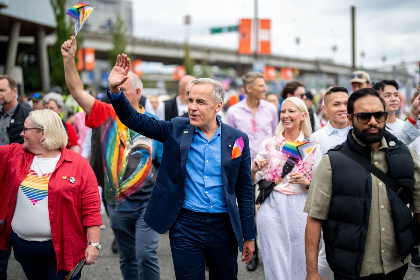 Prime Minister Mark Carney attends Vancouver Pride parade after meeting