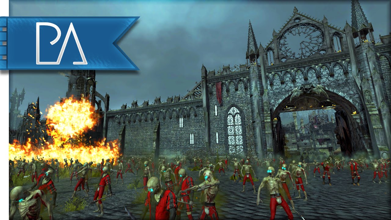 Vampire siege defense - Total War: Warhammer gameplay