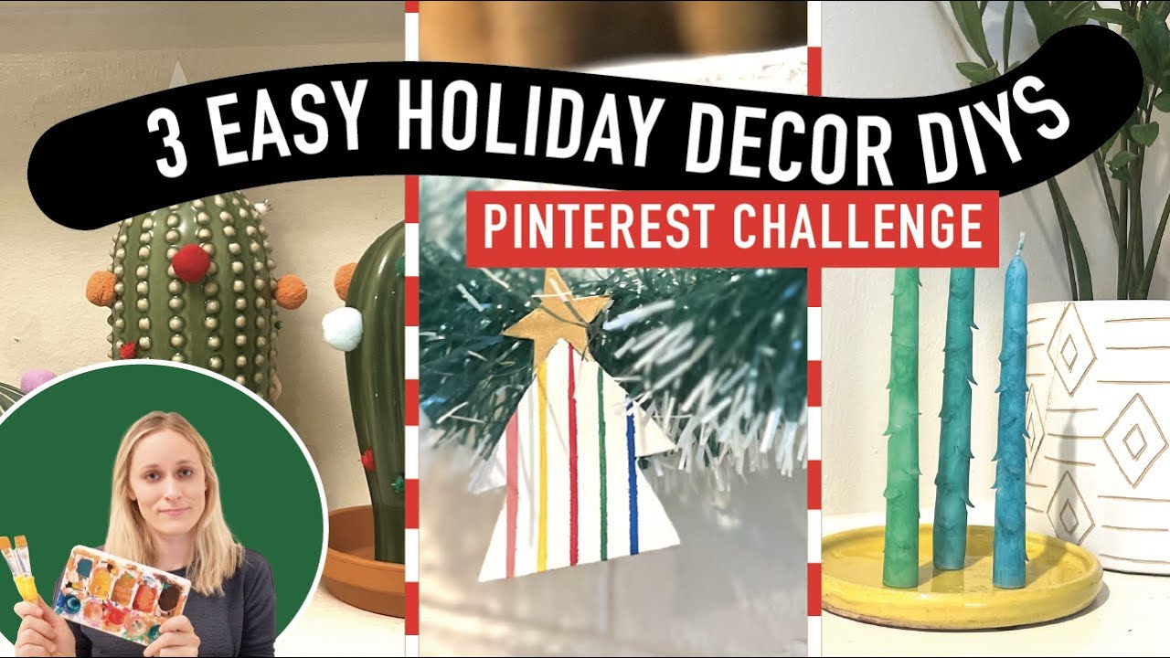 3 Easy Holiday Decor DIYs | Dollar Store Dupes