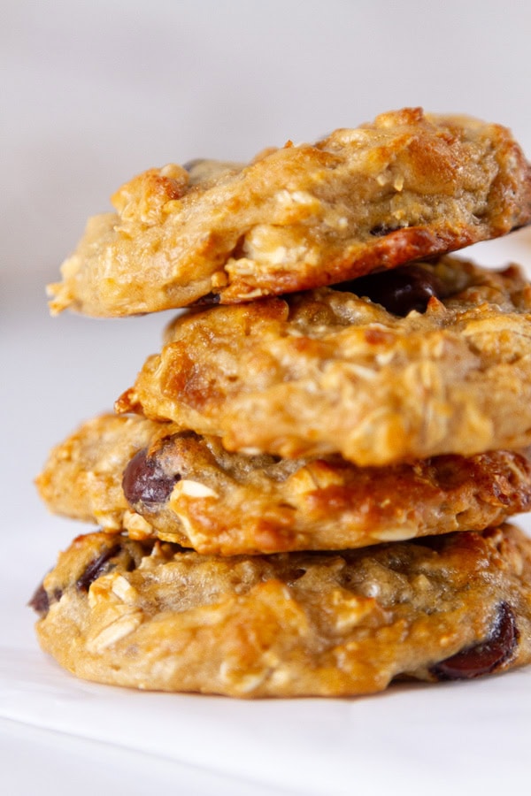 a stack of cookies.