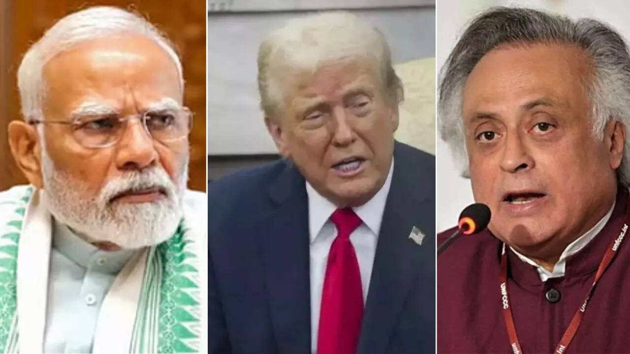Why Is Modi Afraid Congress Takes Shot At Pm Over Donald Trump S