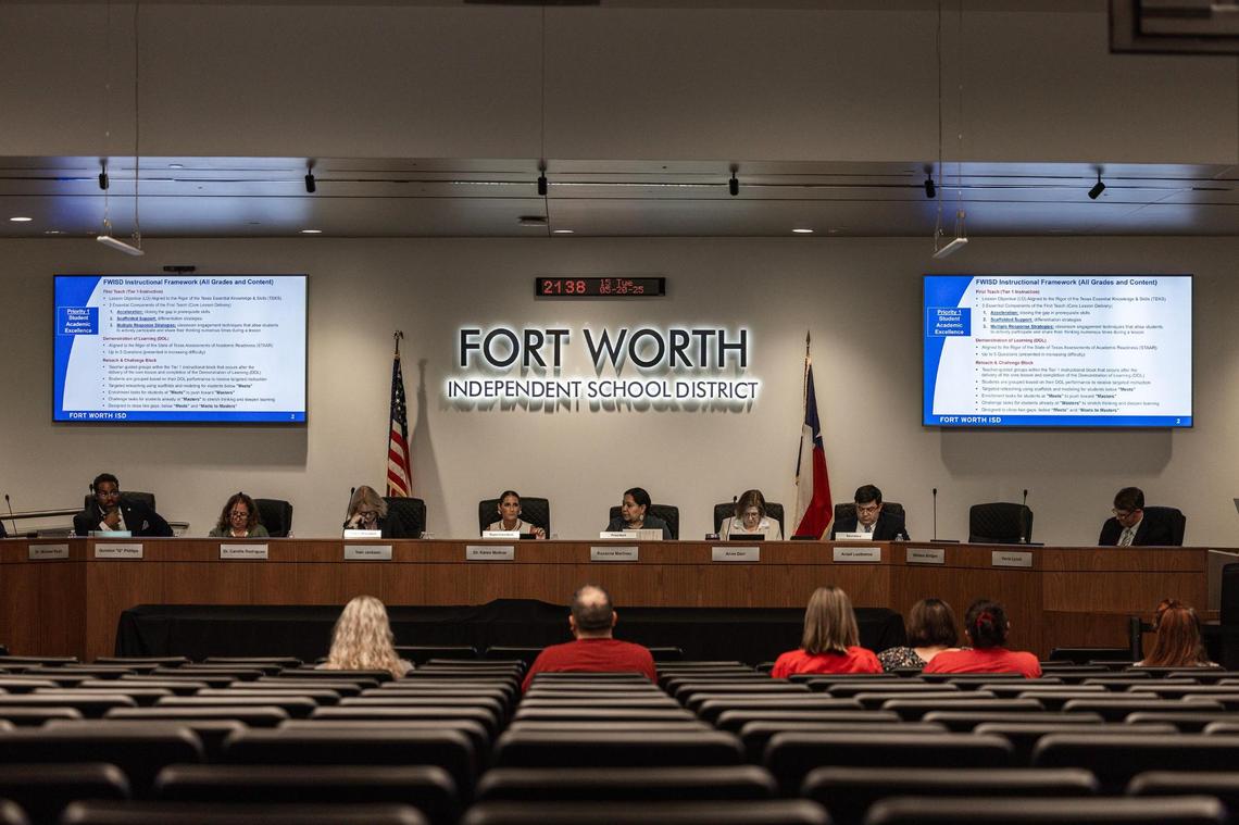 Fort Worth ISD board holds off on response to state takeover, evaluates ...