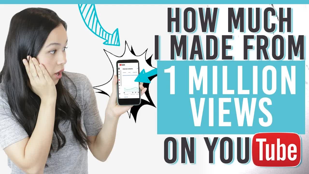 How Much YouTube Paid Me For 1 Million Views (exact amount)