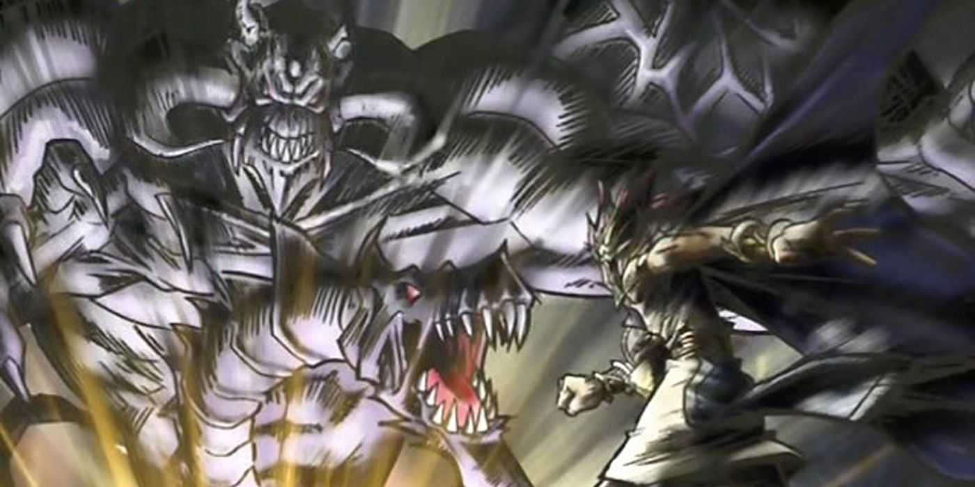 Monsters look intimidating in OVERLAP (Yu-Gi-Oh! Duel Monsters Opening 5)