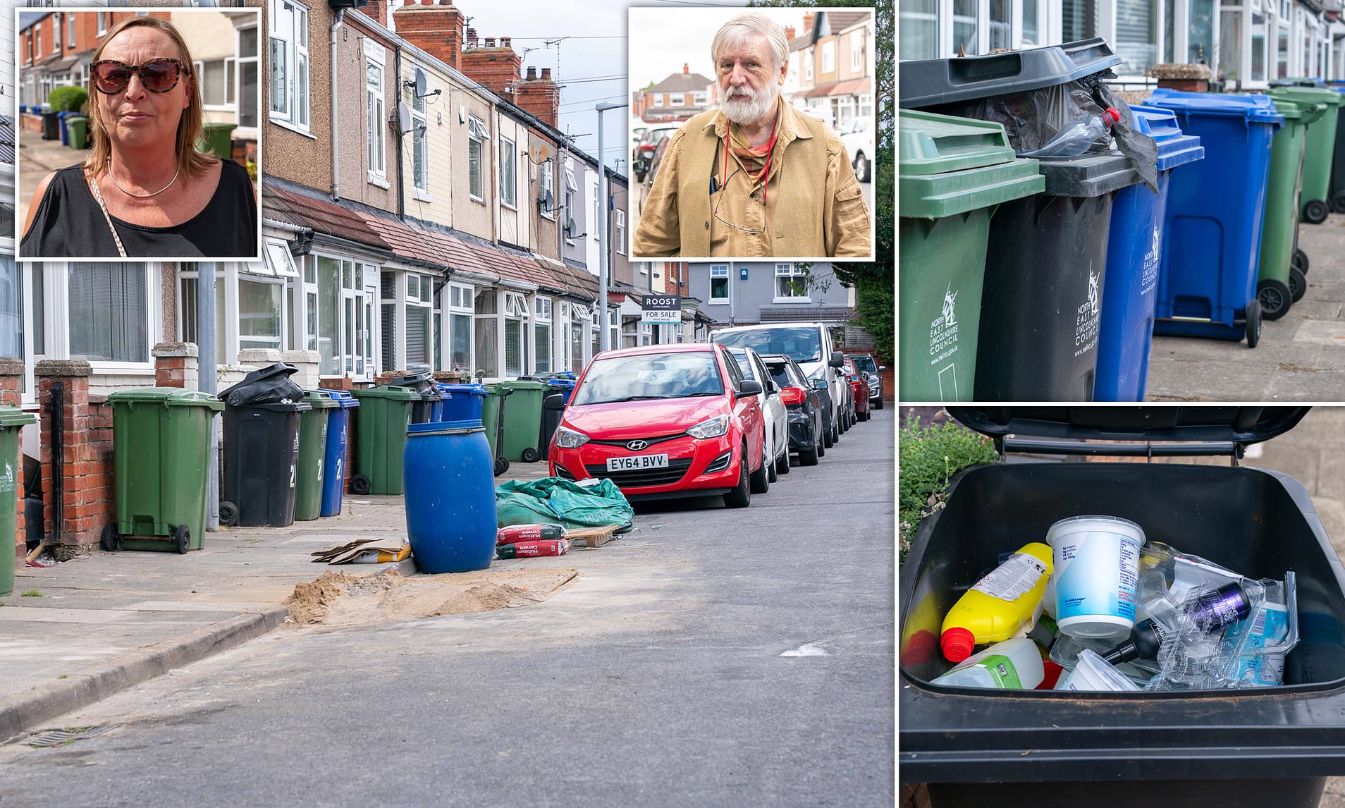 Families left with fly-infested rubbish and overflowing bins due to BAD parking
